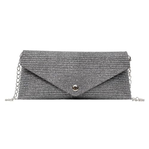 Yjcnelcr Crossbody Geldbörse Mit Metallkettengurt PU Leder Schulterbetasche Handtasche Alltag Tragezubehör Für Frauen Und Mädchen Mehrzweck Ketten Gurtbacktasche von Yjcnelcr