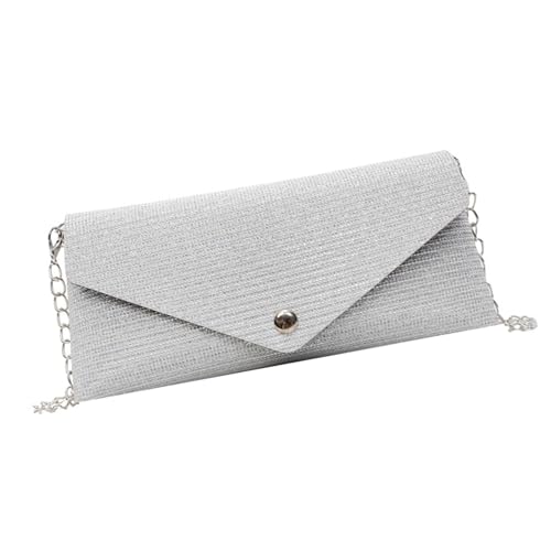 Yjcnelcr Crossbody Geldbörse Mit Metallkettengurt PU Leder Schulterbetasche Handtasche Alltag Tragezubehör Für Frauen Und Mädchen Mehrzweck Ketten Gurtbacktasche von Yjcnelcr