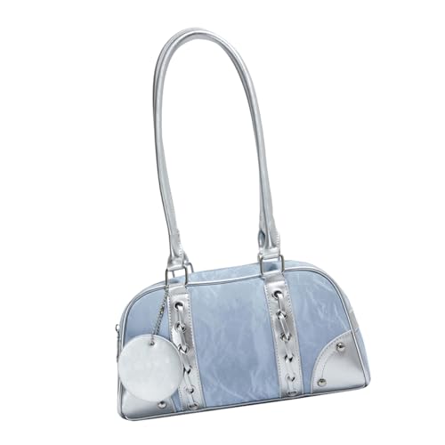 Yjcnelcr Damen Retro Business Bag Creative Damen Schultertasche In Praktischen PU Leder Weibliche Achselstücke Für Den Täglichen Gebrauch Alltagskissenbeutel von Yjcnelcr