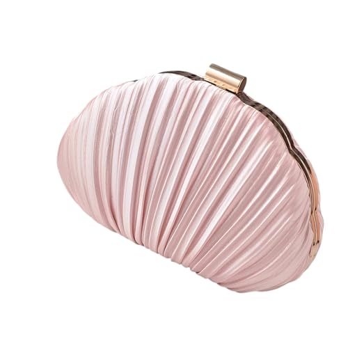 Yjcnelcr Elegante Plissierte Schale Abend Handtasche Leichte Polyester Umhängetasche Abschlussball Anlass Hochzeitsfeier Accessoire Resistente Handtasche von Yjcnelcr