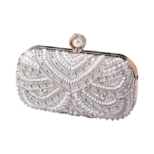 Yjcnelcr Frauen Abendbeutel Elegantes Bankett Clutches Geldbörse Kette Gurt Schulter Crossbody Strasshandtasche Für Hochzeit Frauen Schulter Strassversorgungssteine ​​Elegante Kupplungen Geldbörse von Yjcnelcr
