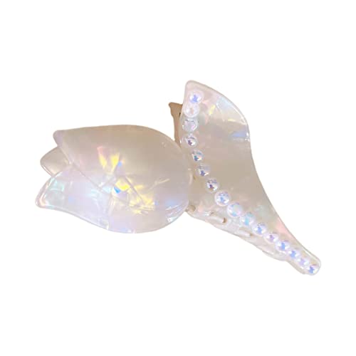 Yjcnelcr Haarspangen, Perlen-Dekor, Rosenform, Haarklammer für Damen, Kopfbedeckung, weibliches Haar-Accessoire, elegant, Hochzeit, Party, Haarschmuck für Damen und Mädchen von Yjcnelcr