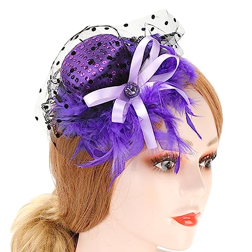 Yjcnelcr Haarspangen, schöne Feder-Hut-Form, Haarspange für Mädchen, Abschlussball, Haarspangen für Teenager, Erwachsene, Bankett, Pferdeschwanz, Haarnadel, Haarschmuck für Damen, Mädchen Yjcnelcr Haarspangen, schöne Feder-Hut-Form, Haarspange für Mädchen, Abschlussball, Haarspangen für Teenager, Erwachsene, Bankett, Pferdeschwanz, Haarnadel, Haarschmuck für Damen, Mädchen von Yjcnelcr