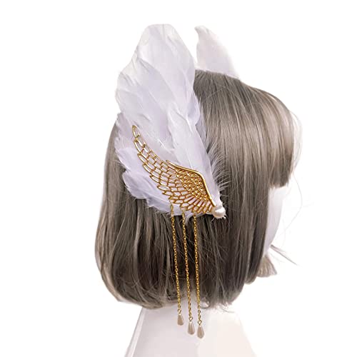 Yjcnelcr Haarspangen für Damen, Anime-Engelsflügel, Haarspange, Comic-Shows, Kostüm, Haarspangen, Kopfschmuck, Haarnadeln, Haarschmuck für Damen, Mädchen von Yjcnelcr