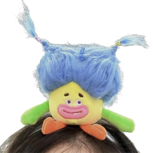 Yjcnelcr Haarspangen für Damen, Haarspangen, Teenager, Mädchen, Waschen, Stirnbänder, gefüllte Puppenform, Haarband, Kopfschmuck für Erwachsene, Karneval, Party, Rollenspiel, Kostüm, Werkzeug, von Yjcnelcr