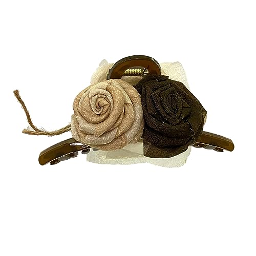 Yjcnelcr Haarspangen für Damen, Schokoladen-Kamelie, Haarklammern, Sommer-Vibe, starker Halt, Haarnadeln, Haar-Accessoires für Damen und Mädchen Yjcnelcr Haarspangen für Damen, Schokoladen-Kamelie, Haarklammern, Sommer-Vibe, starker Halt, Haarnadeln, Haar-Accessoires für Damen und Mädchen von Yjcnelcr
