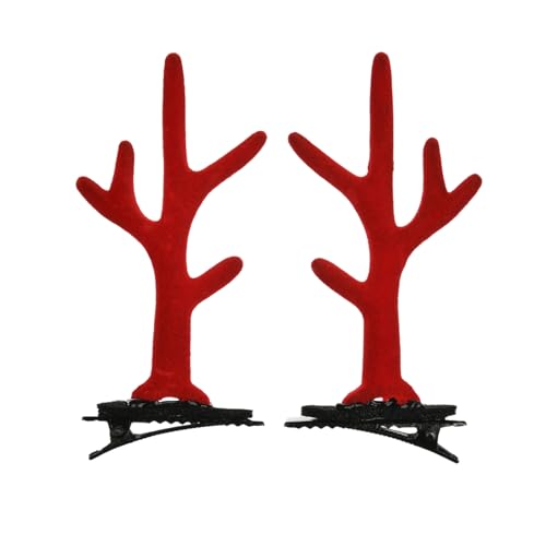 Yjcnelcr Haarspangen für Damen, Weihnachts-Haarspangen, Rentier-Haarspangen für Damen, Geschenk, Haarschmuck, Haarnadeln, Haarspangen, Haarschmuck für Damen und Mädchen von Yjcnelcr