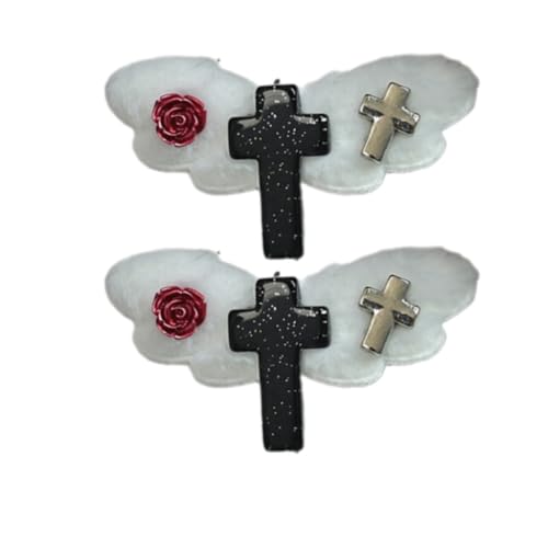 Yjcnelcr Haarspangen für Frauen, flache Haarspangen, 2000er-Jahre-Stil, Balletcore-Haarspange für Bündel, Haarnadeln, Haarspangen, Haarschmuck für Damen, Mädchen von Yjcnelcr