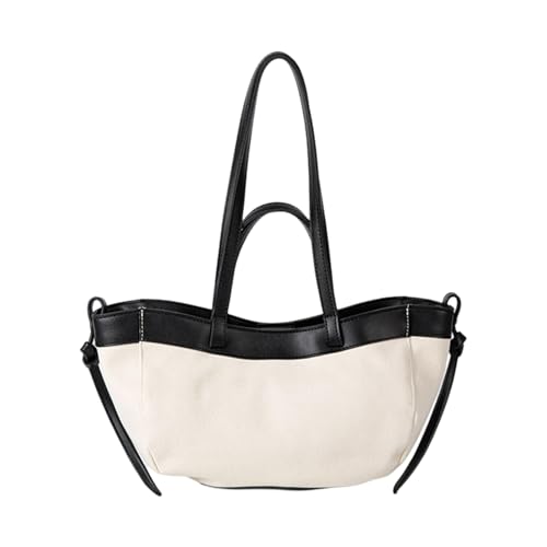 Yjcnelcr Handtasche Trendy Umhängetasche Leinwand Arbeitstaschen Einfache Geldbörsen Satchel Women Casual For Work Dating College Geschenke Trendy Geldbörse von Yjcnelcr