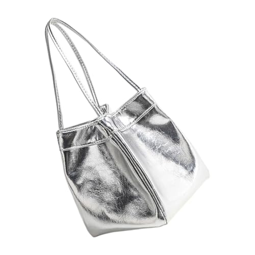 Yjcnelcr Mode Hochglanz Look Bucket Handtasche Große Kapazität Abend Geldbeutel Trendy Accessoire Freizeitbüro Handtaschen Trendige Frauenhandtasche von Yjcnelcr