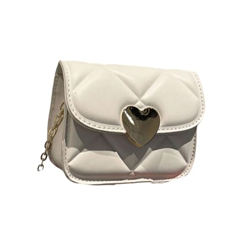 Yjcnelcr Mode Kleine Crossbody Taschen PU Leder Satchel Gestackte Umhängetasche Mit Kettenriemen Für Frauen Und Mädchen Stilvolle Crossbody Tasche von Yjcnelcr