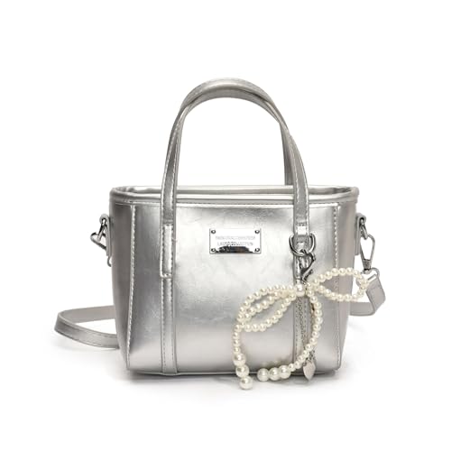 Yjcnelcr Mode Umhängetasche Mit Dekorativem Charme PU Leder Handtasche Crossbody Tasche Für Lässige Einkäufe Und Daten Elegante Handtasche von Yjcnelcr