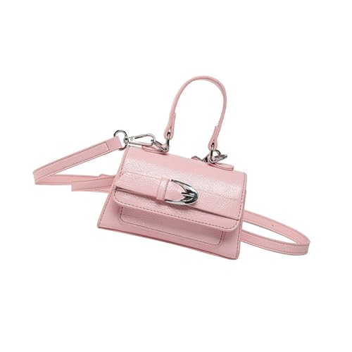 Yjcnelcr Moderne Kompakte Quadrat Cross Body Tasche Für Frauen PU Leder Schulterbeteiligung Mit Adjoren Gurt Alltag Essentielles Retro Stil Alltags Carry Handtasche von Yjcnelcr