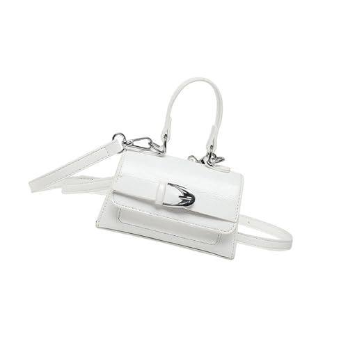 Yjcnelcr Moderne Kompakte Quadrat Cross Body Tasche Für Frauen PU Leder Schulterbeteiligung Mit Adjoren Gurt Alltag Essentielles Retro Stil Alltags Carry Handtasche von Yjcnelcr