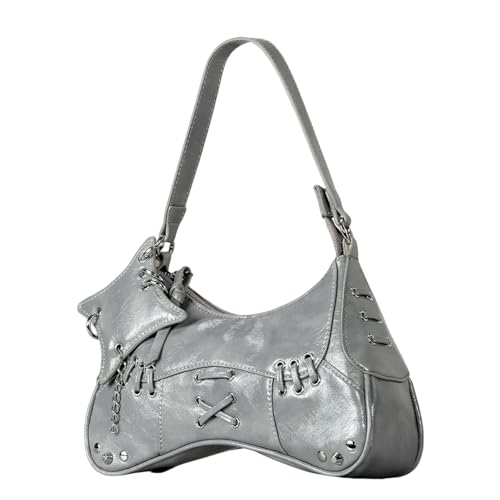 Yjcnelcr Modische PU Lederumhängetasche Für Frauen 2025 Trendy Unterarmtaschen Crossbody Telefon Geldbeutel Retro Abend Handtasche Freizeit Reisetaschen von Yjcnelcr