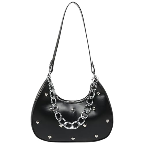 Yjcnelcr Praktische Umhängetasche PU Leder Achselhöhlenbeutel Frauen Abend Handtasche Stylische Unterarmtasche Für Komfort Und Stile Stilvolle Abendtasche von Yjcnelcr