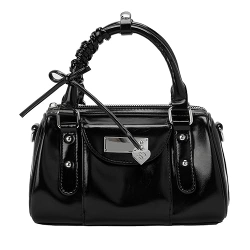 Yjcnelcr Retro Motorradstile PU Leder Umhängetasche Mit Verstellbaren Gurt Crossbody Taschen Geräumiger Innenraum Für Den Täglichen Gebrauch Elegantes Alltagszubehör von Yjcnelcr