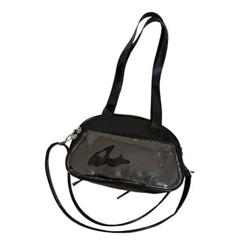 Yjcnelcr Stilvolle Umhängetasche Süße Bögen Crossbody Schöne Itabag School PU Leder Messenger Für Pin Display Schöne Itabag PU Leder Schulter Süßes Bögen Crossbody For Pin Display von Yjcnelcr