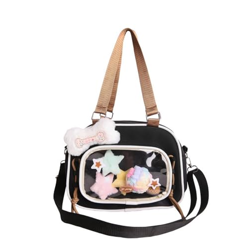 Yjcnelcr Stylish Nylon Crossbody Geldbörse Ergonomisches Design Mit Mehreren Taschen Umhängetasche Lässig Cleasant Satchel Für Arbeit Oder Reise Ergonomische Studentin Pendlertasche von Yjcnelcr