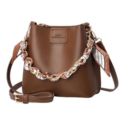 Yjcnelcr Trendige PU Lederumhängende Umhängetasche Große Kapazitätsbeutel Mode Crossbody Tasche Für Arbeit Und Freizeit Freizeit Einkaufstasche von Yjcnelcr