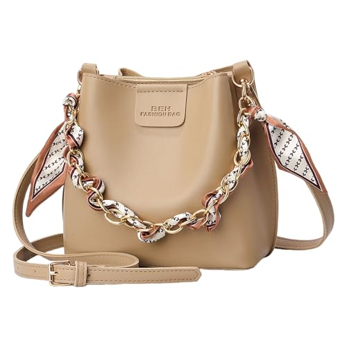 Yjcnelcr Trendige PU Lederumhängende Umhängetasche Große Kapazitätsbeutel Mode Crossbody Tasche Für Arbeit Und Freizeit Freizeit Einkaufstasche von Yjcnelcr