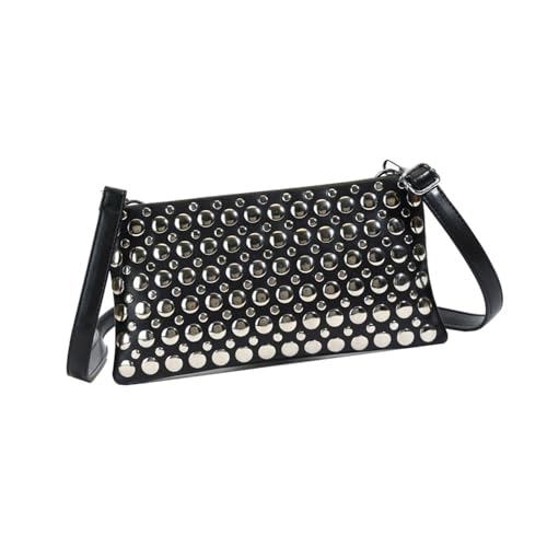 Yjcnelcr Trendy Dot Damen Cross Body Tasche PU Lederumhängende Taschen Achselhalter Für Freizeitreisen Und Partys Herbsthandtasche von Yjcnelcr