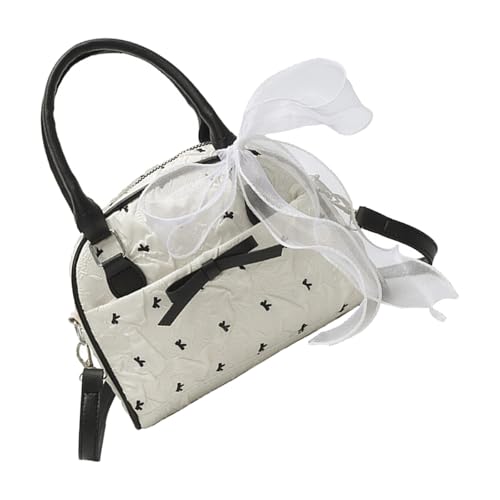 Yjcnelcr Zarte Bandbögen Kompaktes Umhängetasche Leichte Polyester Crossbody Handtasche Für Essentielle Modische Band Schulter von Yjcnelcr