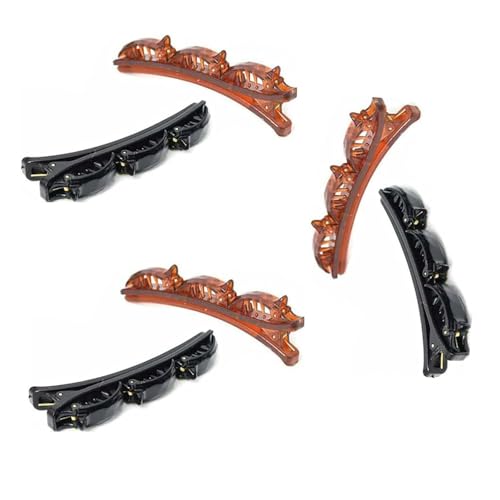 6 Stück schwarze und braune Doppelschicht-Bänder, französisches Flechthaar, modisches doppellagiges Band, gedrehter Zopf-Clip vorne, Haarnadel, Stirnband, Schönheitswerkzeug, Haarnadel, Stirnband 6 Stück schwarze und braune Doppelschicht-Bänder, französisches Flechthaar, modisches doppellagiges Band, gedrehter Zopf-Clip vorne, Haarnadel, Stirnband, Schönheitswerkzeug, Haarnadel, Stirnband von Yjemle