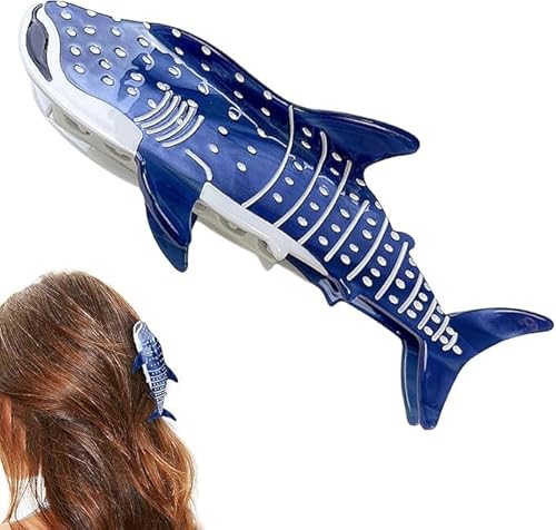 Blaue Haifisch-Haarklammern, einzigartige Ozean-Tier-Haarspangen, Zelluloseacetat, große Haarspangen, niedlich, modisch, rutschfest, Haarschmuck für Damen, Mädchen, dickes und dünnes Haar Blaue Haifisch-Haarklammern, einzigartige Ozean-Tier-Haarspangen, Zelluloseacetat, große Haarspangen, niedlich, modisch, rutschfest, Haarschmuck für Damen, Mädchen, dickes und dünnes Haar von Yjemle