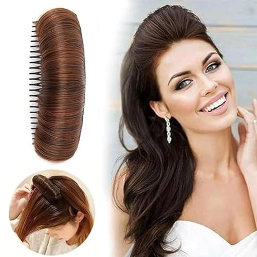 Unsichtbares Flauschiges Haarpolster, Haarknoten, Unsichtbare Haarspange, Kamm In Der Stirn, Anhebender Haarknoten, Natürlicher Haarbuckelclip Für Volumen, Für Mädchen, Langes Und Kurzes Haar von Yjkedfh