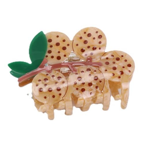 Haarklammern für Damen, hochwertig, abstrakt, dünn, dick, lockig, rutschfest, starker Halt, Haarklammern, Braun, Litschi von YlobdolY