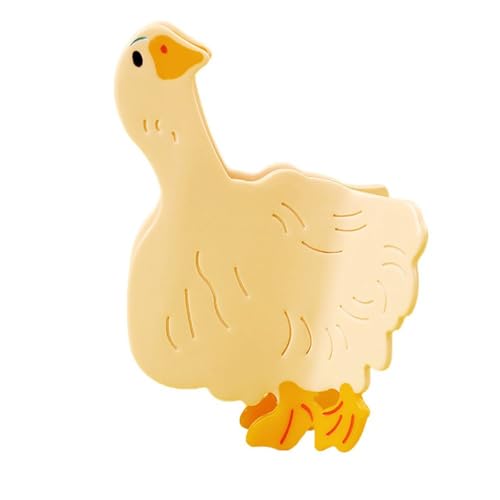 Haarklammern für Damen, niedliche weiße Ente, hochwertige Haarspangen für Damen, dünnes, dickes, lockiges Haar, rutschfest, starker Halt, Haarklammern von YlobdolY