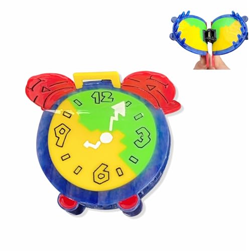 Karikatur-Haar-Clips für Frauen, Bunte Wecker geformte Haar-Krallen-Clips für Frauen Dünnes dickes lockiges Haar, Rutschfeste starke Halt-Kiefer-Haarclips von YlobdolY