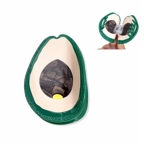 Lustige Obst Haarspangen für Frauen, Neuheit High Grade Haarspangen für Frauen Dünnes dickes lockiges Haar, Rutschfeste starke Halt Kiefer Haarspangen Avocado von YlobdolY