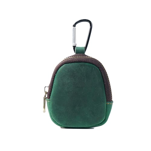 Mini Münze Geldbörse für Männer Frauen, echtes Leder Münze Tasche Organizer Fall Tasche mit Reißverschluss, echtes Vintage Rindsleder kleine Schlüsselanhänger Reißverschluss Schlüssel Geldb von YlobdolY