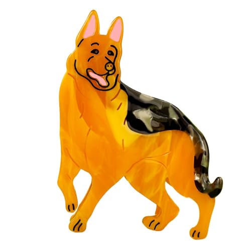 Niedliche Hunde-Haarklammern für Frauen, Deutscher Schäferhund, hochwertige Haarspangen für Damen, dünnes, dickes, lockiges Haar, rutschfest, starker Halt, Kiefer-Haarschmuck, Haarspangen von YlobdolY