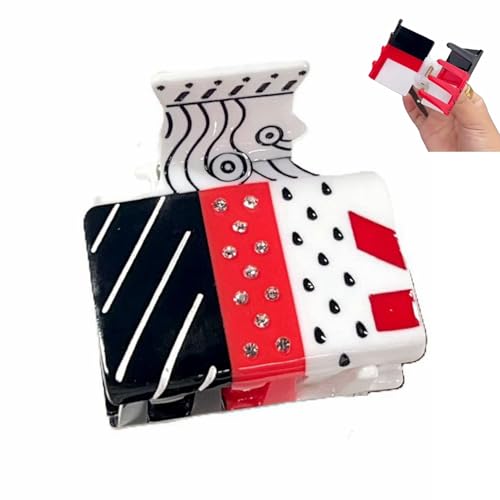 Spielkarten Haarclips für Frauen, Lustige Poker High Grade Haarklauen Clips für Frauen Dünnes dickes lockiges Haar, Neuheit rutschfeste starke Halt Kiefer Haarclips J von YlobdolY