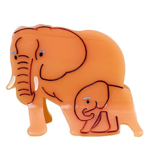 Tier-Haarklammern für Damen, niedliche Elefanten, hochwertige Haarspangen für Damen, dünnes, dickes, lockiges Haar, rutschfest, starker Halt, Haarklammern von YlobdolY