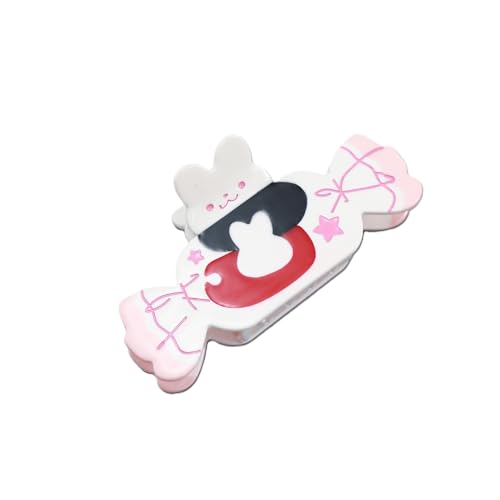 Toffee Haarklammern für Damen, Bonbonform, hochwertige Haarspangen für Damen, dünnes, dickes, lockiges Haar, rutschfest, starker Halt, Kiefer-Haarschmuck, Haarspangen, Rosa von YlobdolY