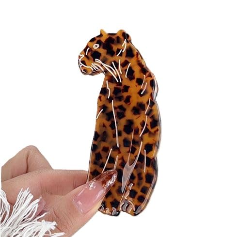 Wild Tier Haar Clips für Frauen, Nette Karikatur Haar Kralle Clips für Frauen Dünnes dickes lockiges Haar, Rutschfeste starke Halt Kiefer Haarclips Tiger von YlobdolY