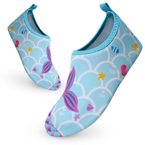 YloveM Badeschuhe Kinder Schwimmschuhe Kleinkind Wasserschuhe Mädchen Jungen Beachschuhe rutschfeste Aquaschuhe Strandschuhe für Baby Strand Schwimmbad Surfschuhe von YloveM
