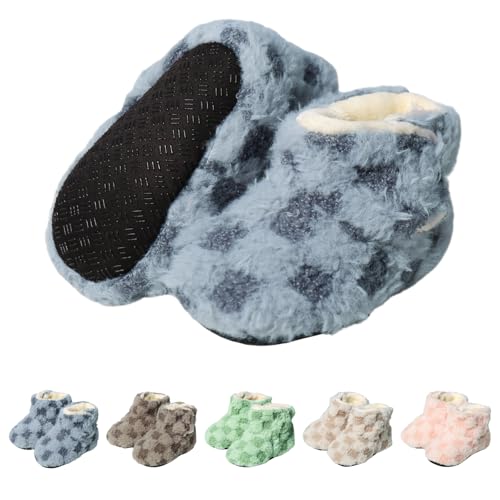 YloveM Kleinkind Baby Jungen Mädchen Booties,Unisex Neugeborene Winterschuhe Verdicken Schneestiefel Anti-Rutsch Sohle Weich Kleinkind Warm Sock Schuhe von YloveM