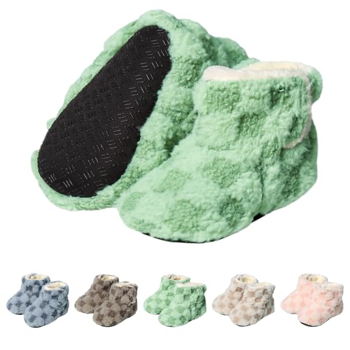 YloveM Kleinkind Baby Jungen Mädchen Booties,Unisex Neugeborene Winterschuhe Verdicken Schneestiefel Anti-Rutsch Sohle Weich Kleinkind Warm Sock Schuhe von YloveM