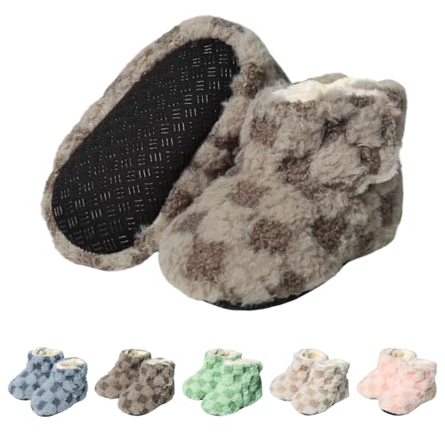 YloveM Kleinkind Baby Jungen Mädchen Booties,Unisex Neugeborene Winterschuhe Verdicken Schneestiefel Anti-Rutsch Sohle Weich Kleinkind Warm Sock Schuhe von YloveM
