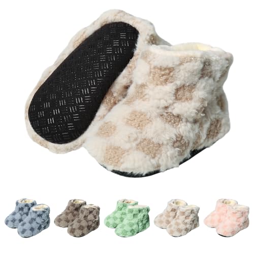 YloveM Kleinkind Baby Jungen Mädchen Booties,Unisex Neugeborene Winterschuhe Verdicken Schneestiefel Anti-Rutsch Sohle Weich Kleinkind Warm Sock Schuhe von YloveM