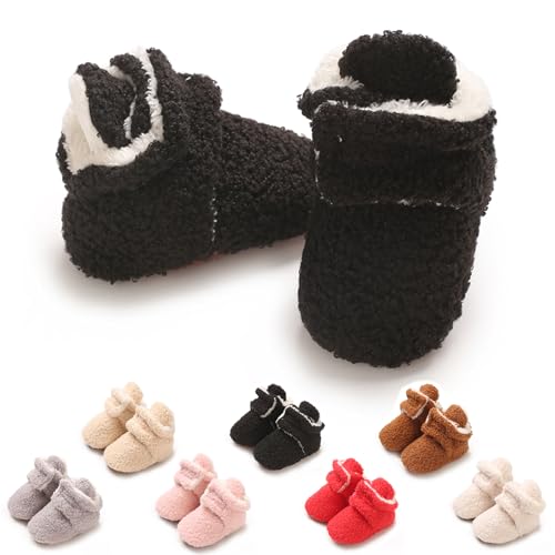 YloveM Kleinkind Baby Jungen Mädchen Booties,Unisex Neugeborene Winterschuhe Verdicken Schneestiefel Anti-Rutsch Sohle Weich Kleinkind Warm Sock Schuhe von YloveM