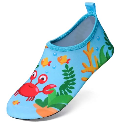 YloveM Kleinkind Schwimmschuhe Kinder Wasserschuhe Mädchen Jungen Kinder Beachschuhe rutschfeste Aquaschuhe Strandschuhe für Baby Strand Schwimmbad Surfen Garten Beach Pool von YloveM