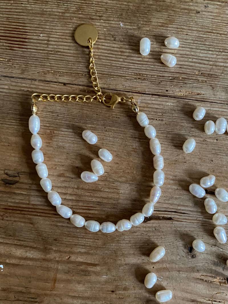 Armband Damen, Süßwasserperlen Armband, Für Sie, Schmuck Gold von YlvaLores