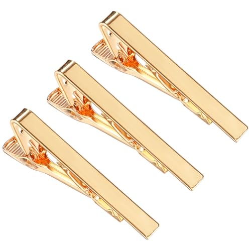 3 Stück Business-Stil Krawattennadel Herren,Ymapinc Elegant Krawattenklammer Gold Krawattennadeln für Herren Valentinstag Hochzeit Jahrestag Business Alltag Geschenke von Ymapinc