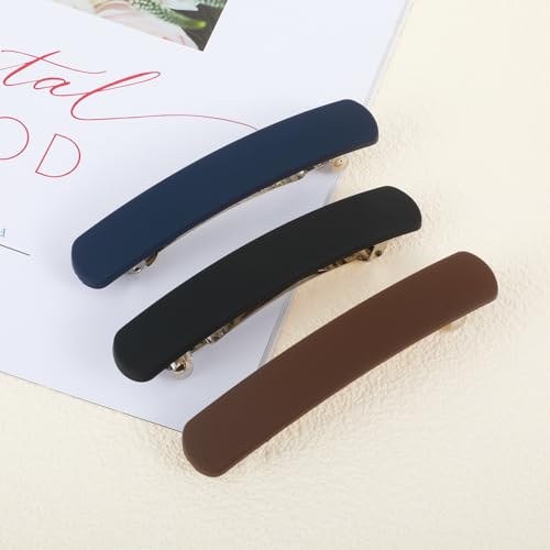 Ymapinc 3 Stück Automatische Haarspangen Französische Haarspangen Damen für Dünnes und Dickes Haar Mode Vintage Haarspange 9cm Hair Clip für Mädchen und Frauen von Ymapinc